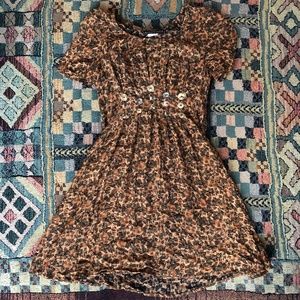 Vintage Petite Button Waist Dress
